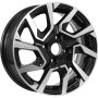 Легковой диск KDW KD1420 5,5x14 4x100 ET40 60,1 Black Front Polished